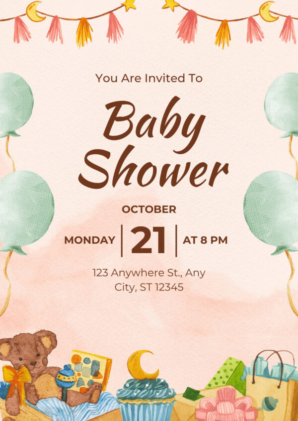 Editable Baby Shower Invitation Card Bundle – 30+ Canva Templates | Instant Download - Image 4