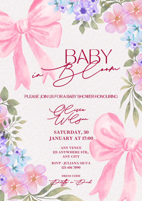 Editable Baby Shower Invitation Card Bundle – 30+ Canva Templates | Instant Download - Image 5