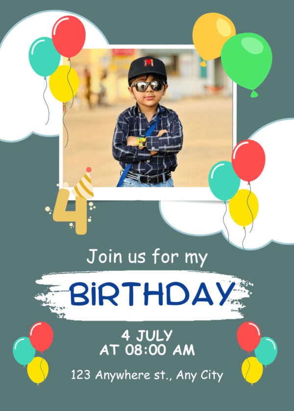 Editable Birthday Invitation Card Bundle – 50+ Canva Templates | Instant Download - Image 3