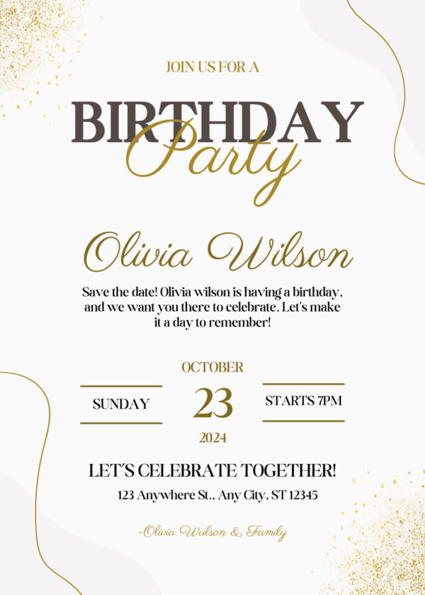 Birthday Invitation Card Bundle